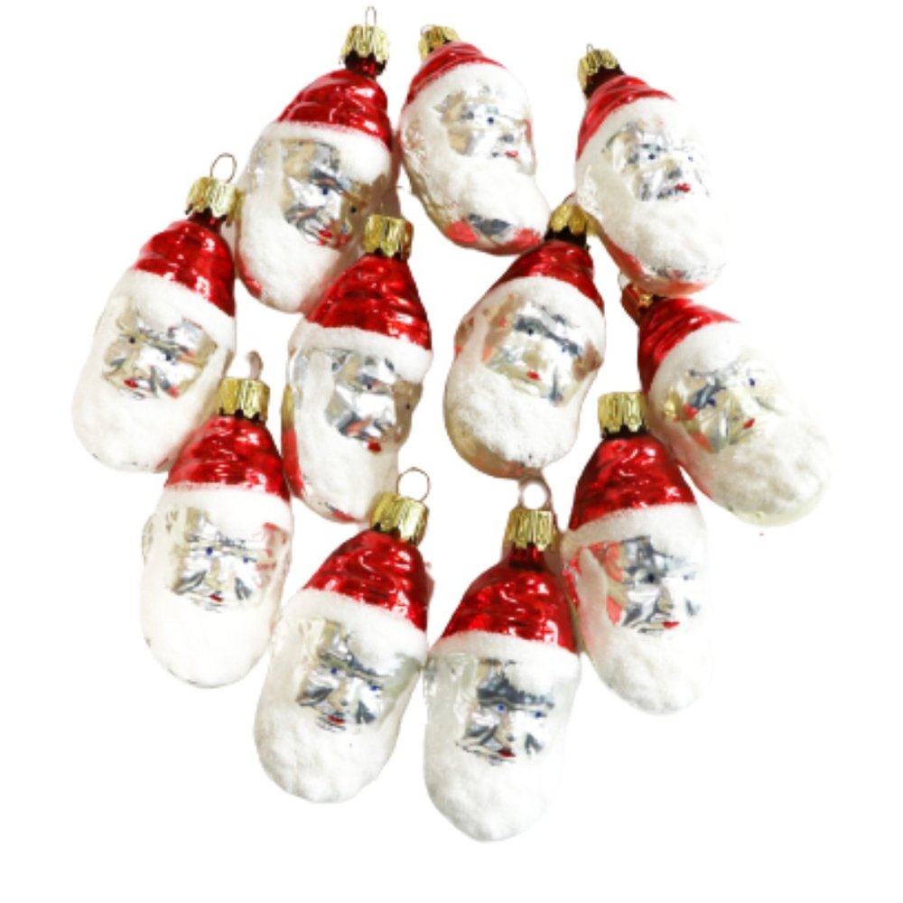 Vintage Santa Christmas Ornaments